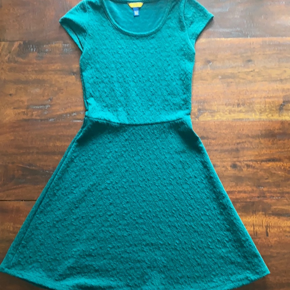 dark green dress